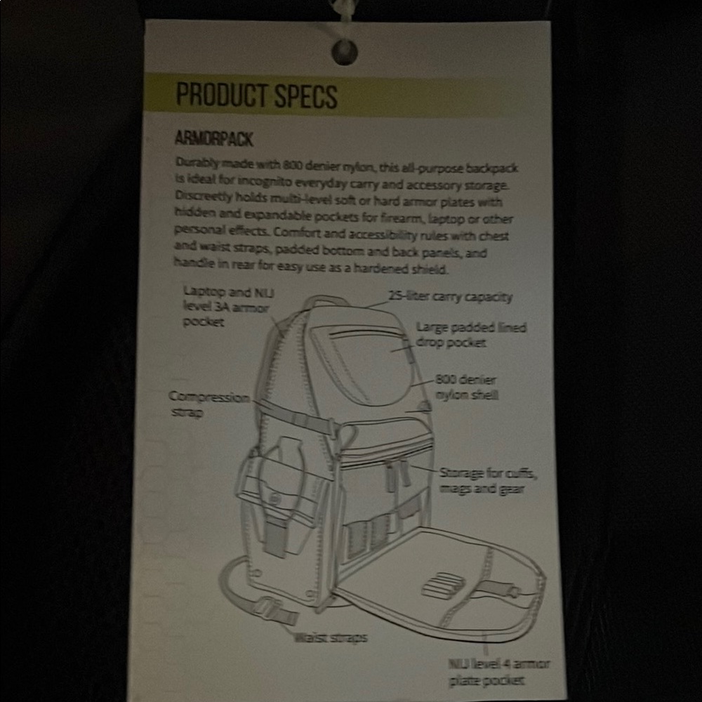 Blauer Armorpack Backpack Graphite - Picture 3 of 5